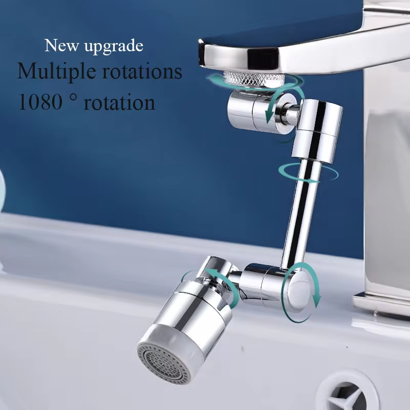 Basin Mixer Tap - Universal 1080°Rotatable Adjustable Faucet Mechanical Extension