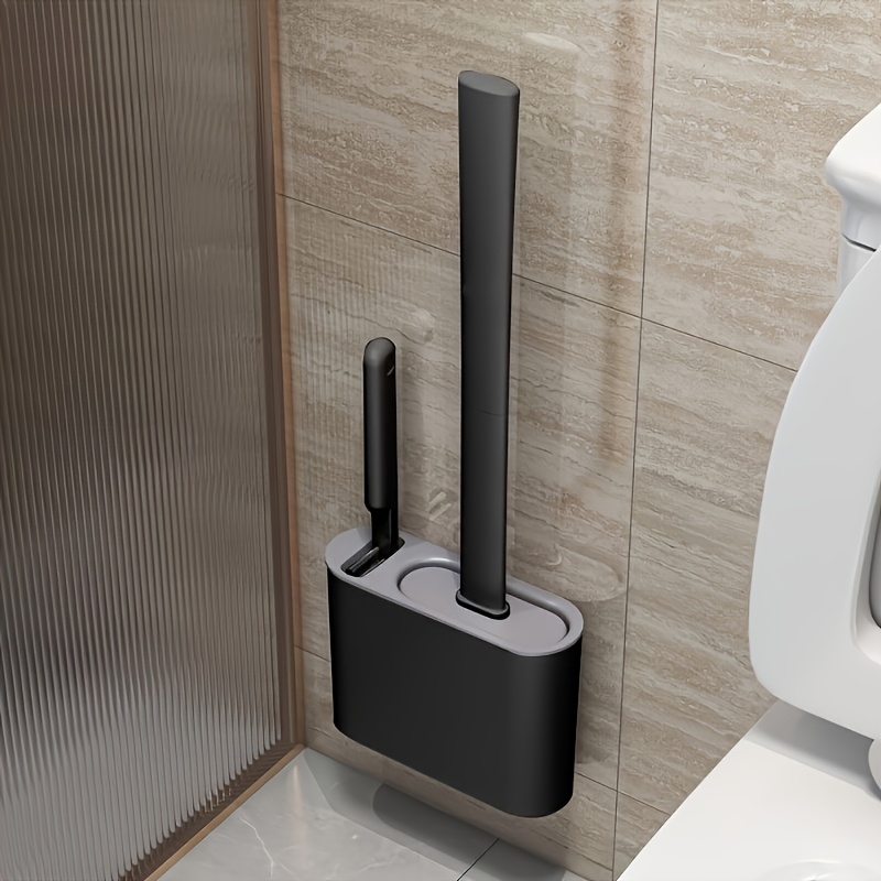 Wall Mount Toilet Brush Set, M - Home Bathroom Organizer 评论和价格
