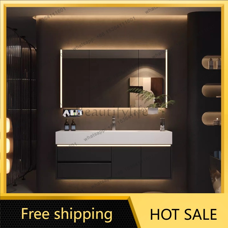 YJ Luxury Drawers Cupboard Pap - Home Bathroom Vanity Combo 评论和价格